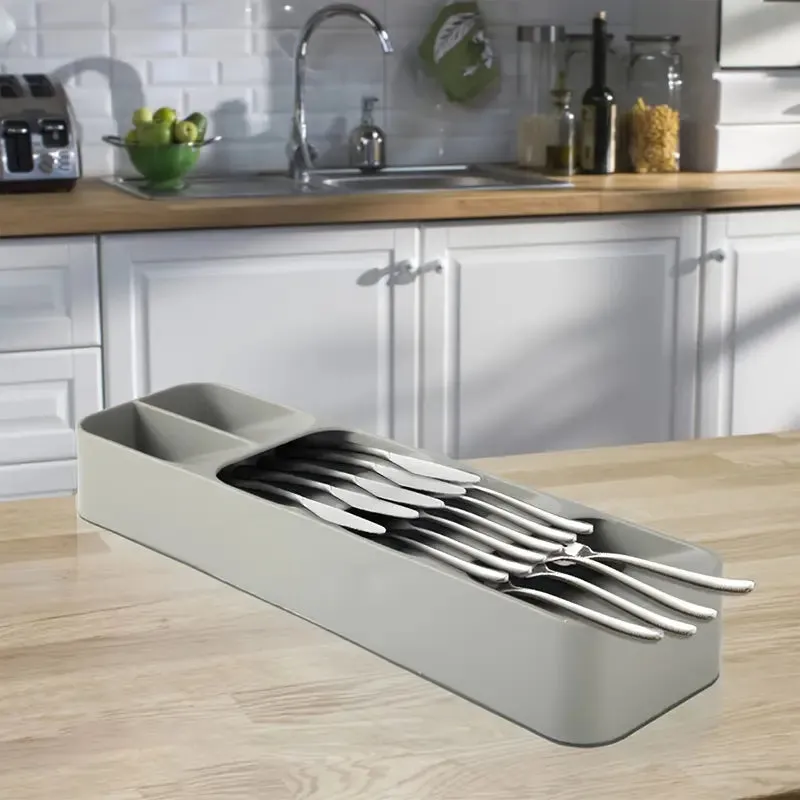 Kitchen Tableware Drawer Spoon Storage Box