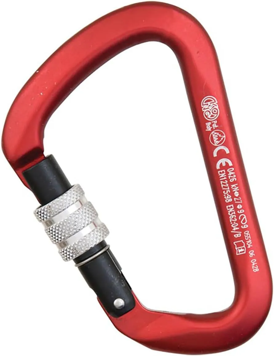 KONG Big D Multiuse Anodized Screw Gate Carabiner