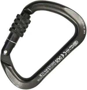 Kong Italy - X-Large Carbon Steel Screw Lock Carabiner - Lunar White