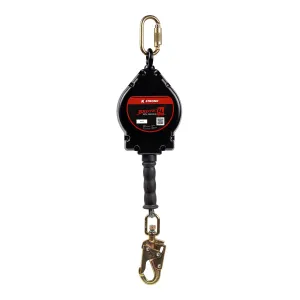 KStrong UFS480020 BRUTE-AL 20 ft. Aluminum Housing Cable SRL with snap hook, Includes installation carabiner and tagline