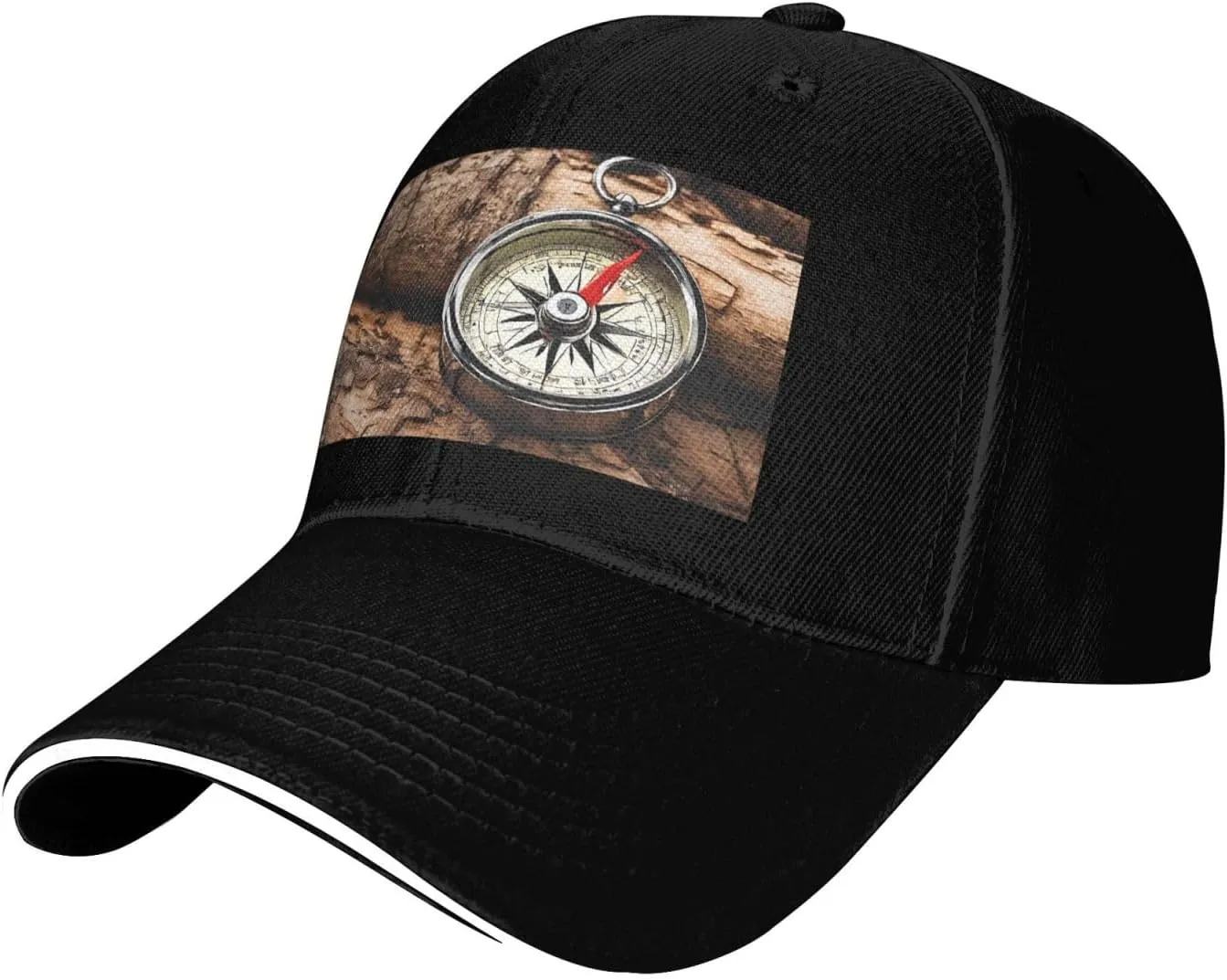 Law of The Compass Navigation Adjustable Baseball Cap, Sun Hat Casual Baseball Cap for Daily, Sports, Travel