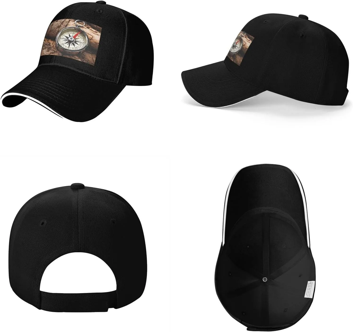 Law of The Compass Navigation Adjustable Baseball Cap, Sun Hat Casual Baseball Cap for Daily, Sports, Travel
