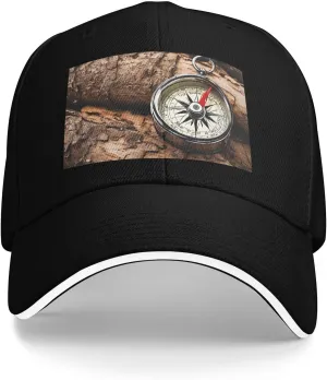 Law of The Compass Navigation Adjustable Baseball Cap, Sun Hat Casual Baseball Cap for Daily, Sports, Travel