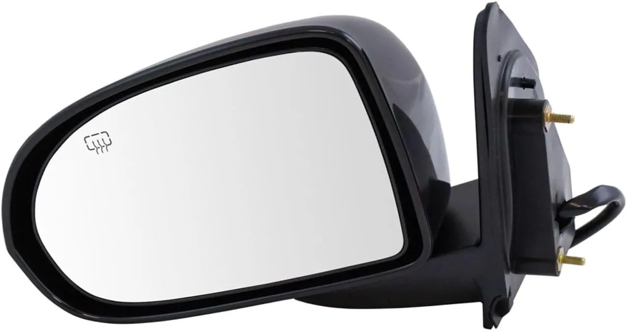 Left Driver Side Power Smooth Black Heated Door Mirror for Jeep for Compass Altitude Sport Utility 4-Door/High Altitude Sport Utility 4-Door 2014 & Altitude/High Altitude 2015