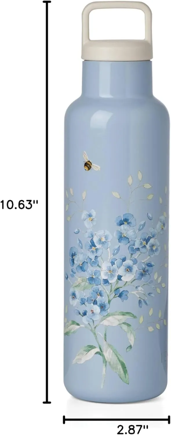 Lenox 895743 Butterfly Meadow Light Blue Insulated Water Bottle