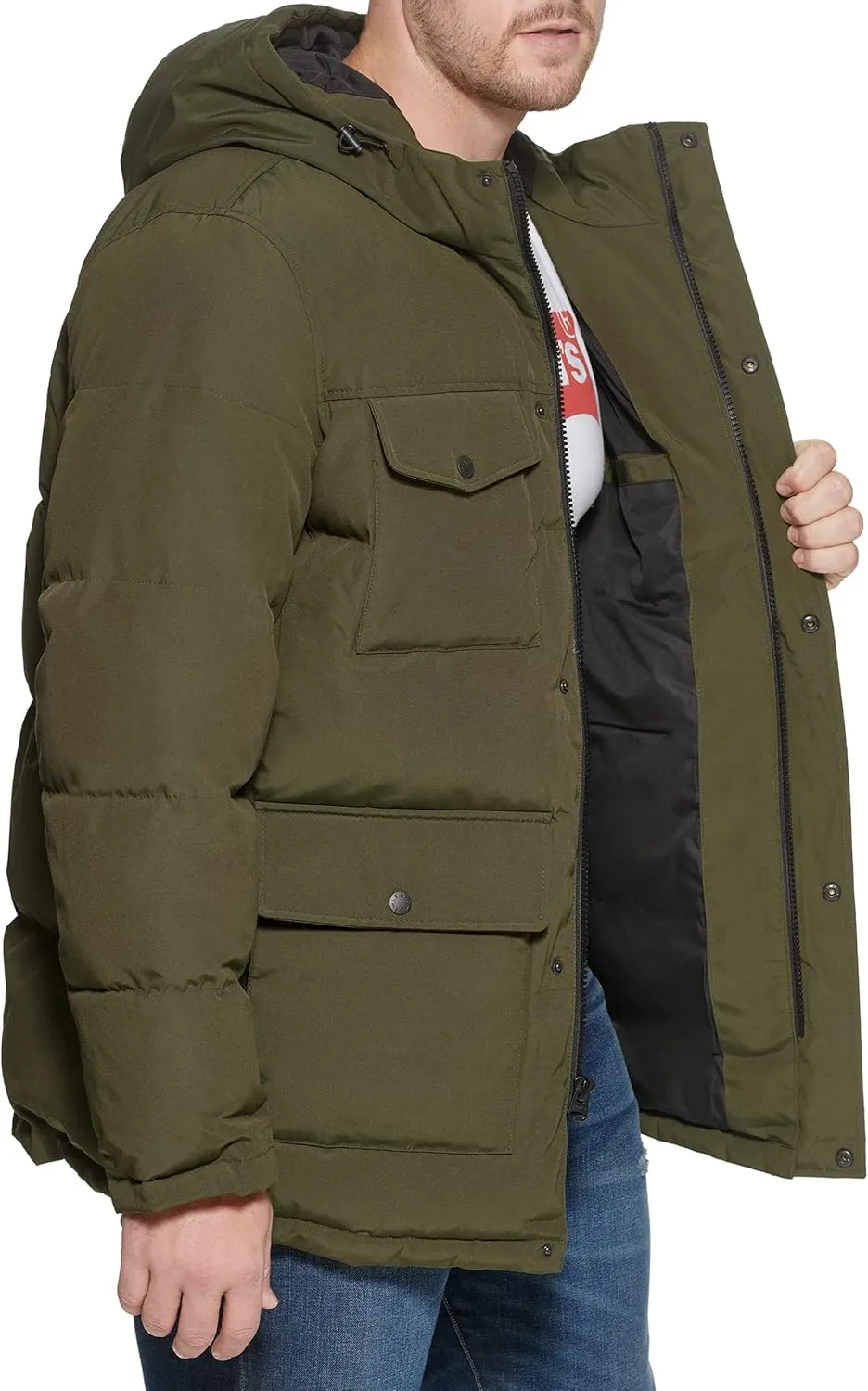 Levi's Men's Arctic Cloth Quilted Lined Performance Parka