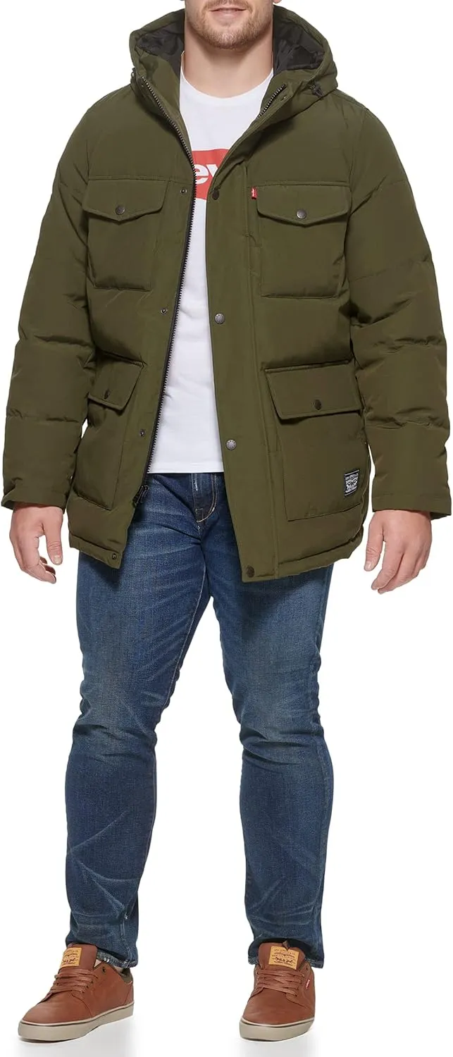 Levi's Men's Arctic Cloth Quilted Lined Performance Parka