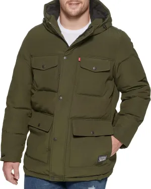 Levi's Men's Arctic Cloth Quilted Lined Performance Parka
