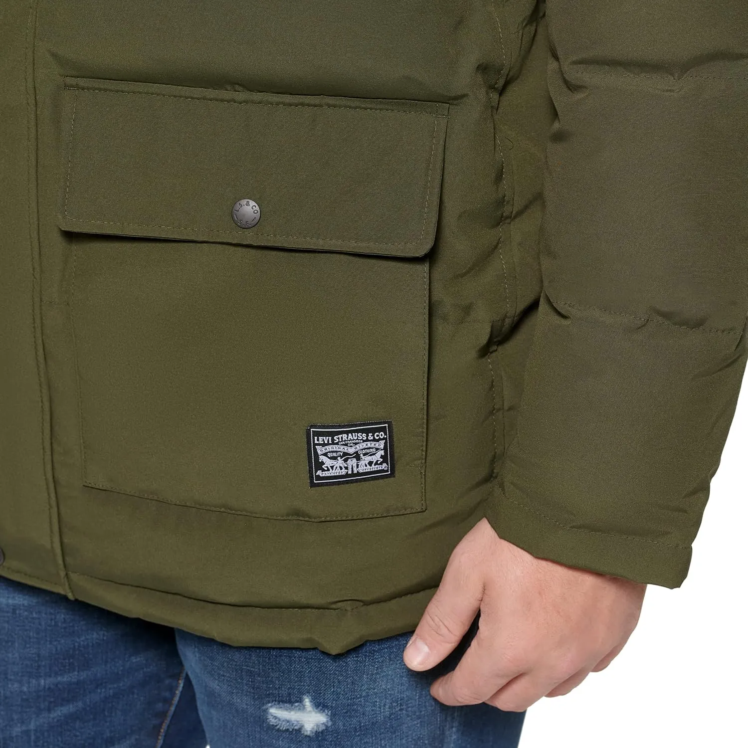 Levi's Men's Arctic Cloth Quilted Lined Performance Parka