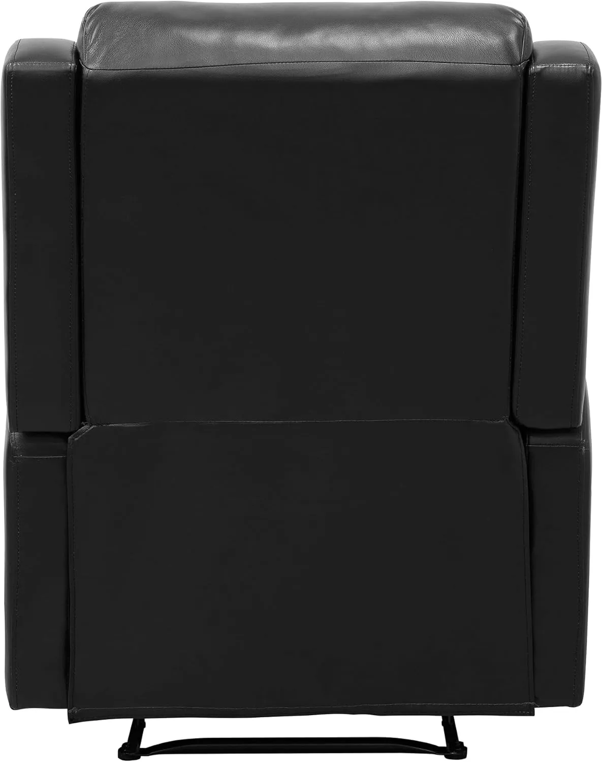 Lexicon Manual Recliner Chair, Reclining Sofa Chair, Home Theater Seating, Wall Hugger, Manual Recliner for Living Room/Office/Apartment, Easy Assembly, Black Faux Leather