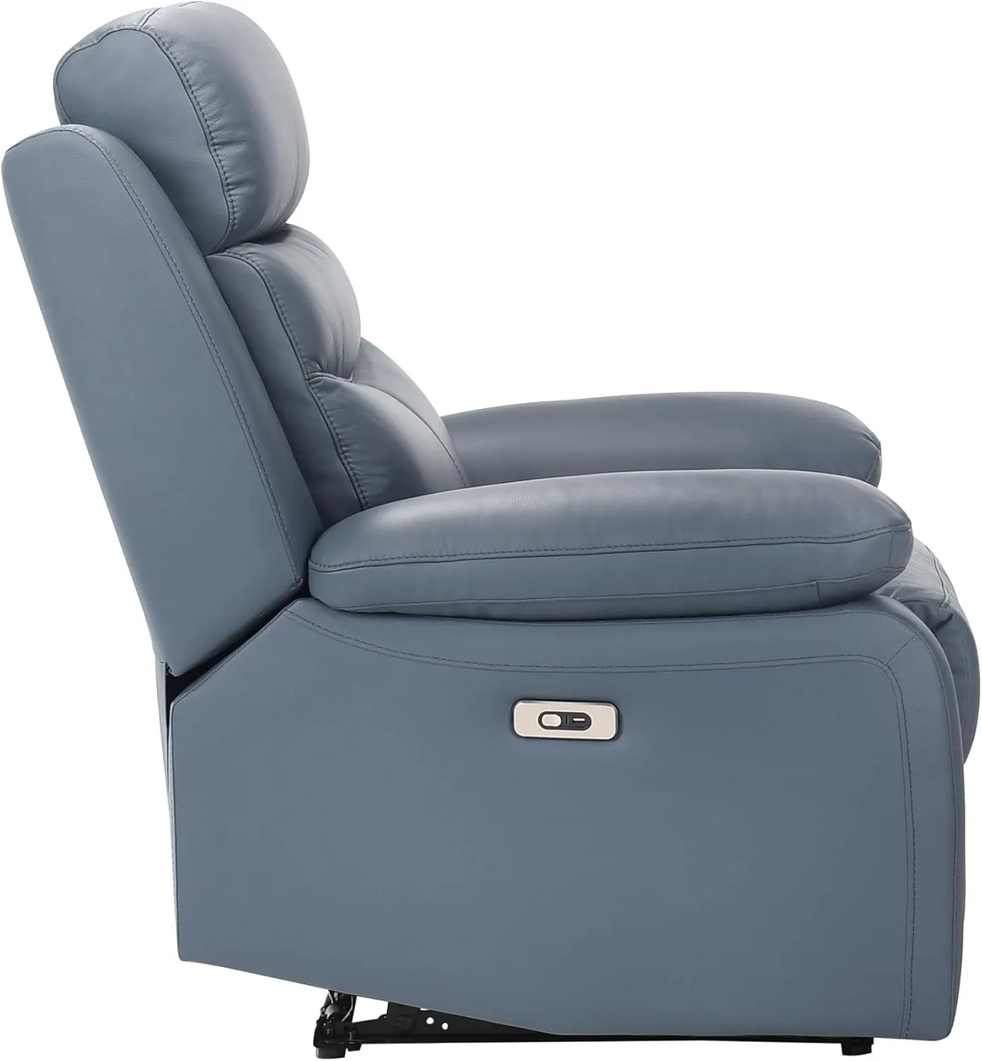 Lexicon Recliner Chair Living Room Leather Reclining Sofa Chair, Home Theater Seating, Wall Hugger Recliner, Power Recliner Sofa Chair for Living Room/Office/Apartment, Blue