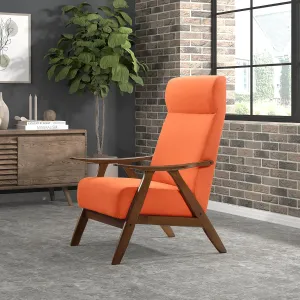 Lexicon Selles Fabric Accent Chair, Orange