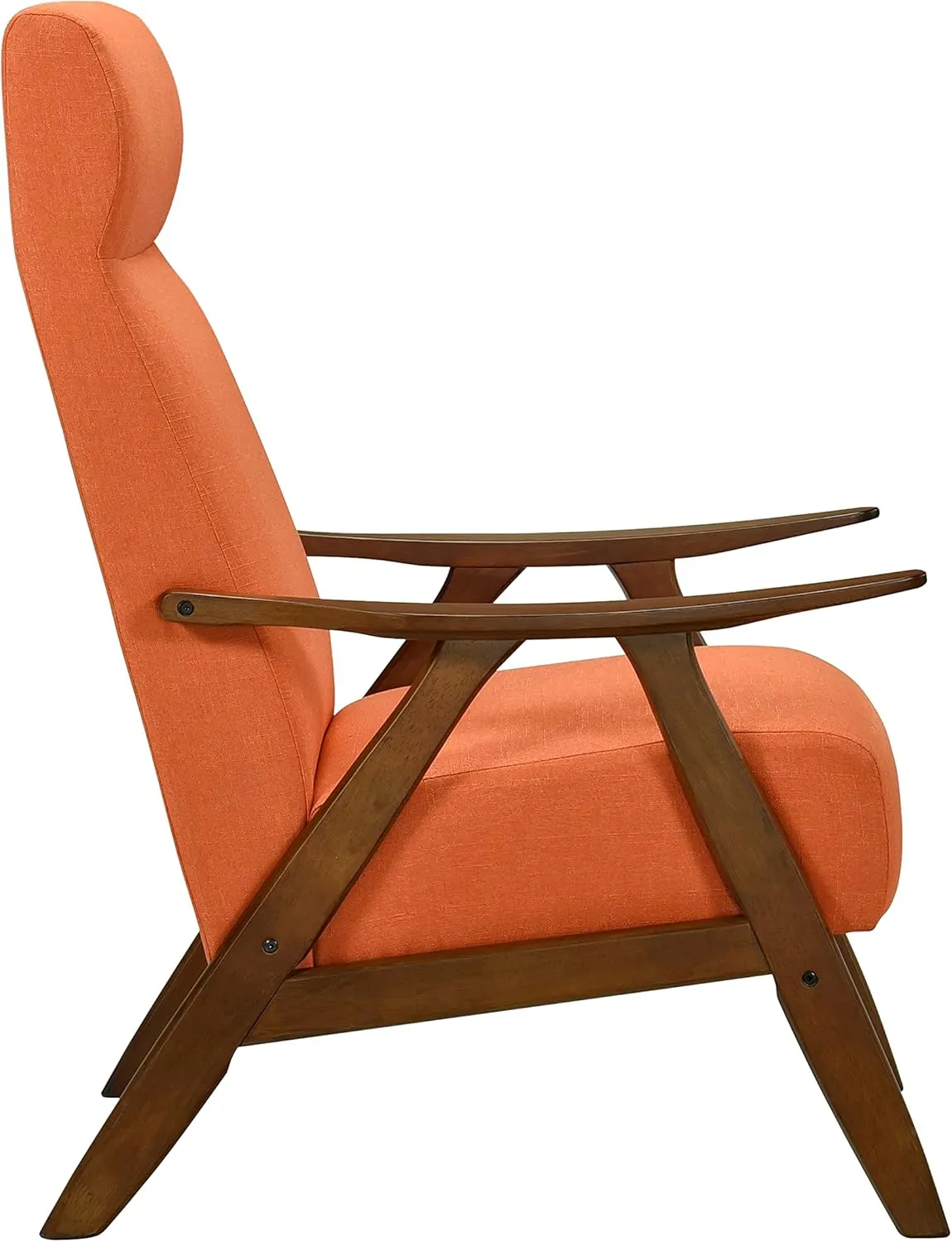 Lexicon Selles Fabric Accent Chair, Orange