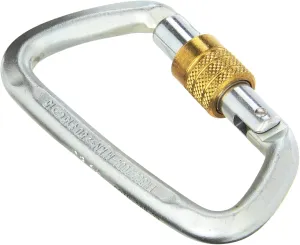 LIBERTY MOUNTAIN Hard Steel Modified D Key Screw Gate Carabiner