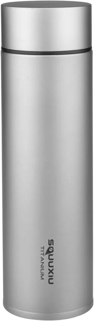 Lightweight Travel Insulated Water ttle 450ml Titanium Vacuum Flask with Tea Filter Outdoor Metal Water ttles Camping Hiking Travel ttles