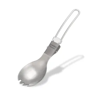 Lixada Lightweight Folding Titanium Spork for Camping & Hiking