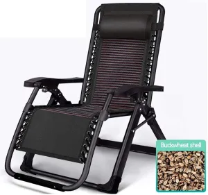 Lounge Chair, Multifunctional Folding Recliner Beach Chair Lounger Bed for Outdoor Garden Camping