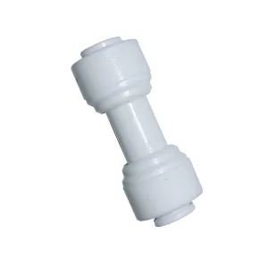 Malida Water Purifier Straight Union Connector,Equal 1/4inch OD Tube Quick Push to Connect Plastic Plumbing Fitting,for RO/DI Water Filter System.(pack of 100)