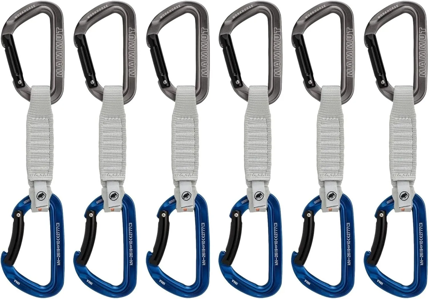 Mammut Workhorse Keylock 6-Pack Quickdraws