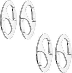 MARINE CITY 8-Shape Carabiner Buckle Snap Clip Hook, Aluminum Alloy, Max Load 15kg, for Hanging Bags, Connecting Tents, Ropes, Kettles
