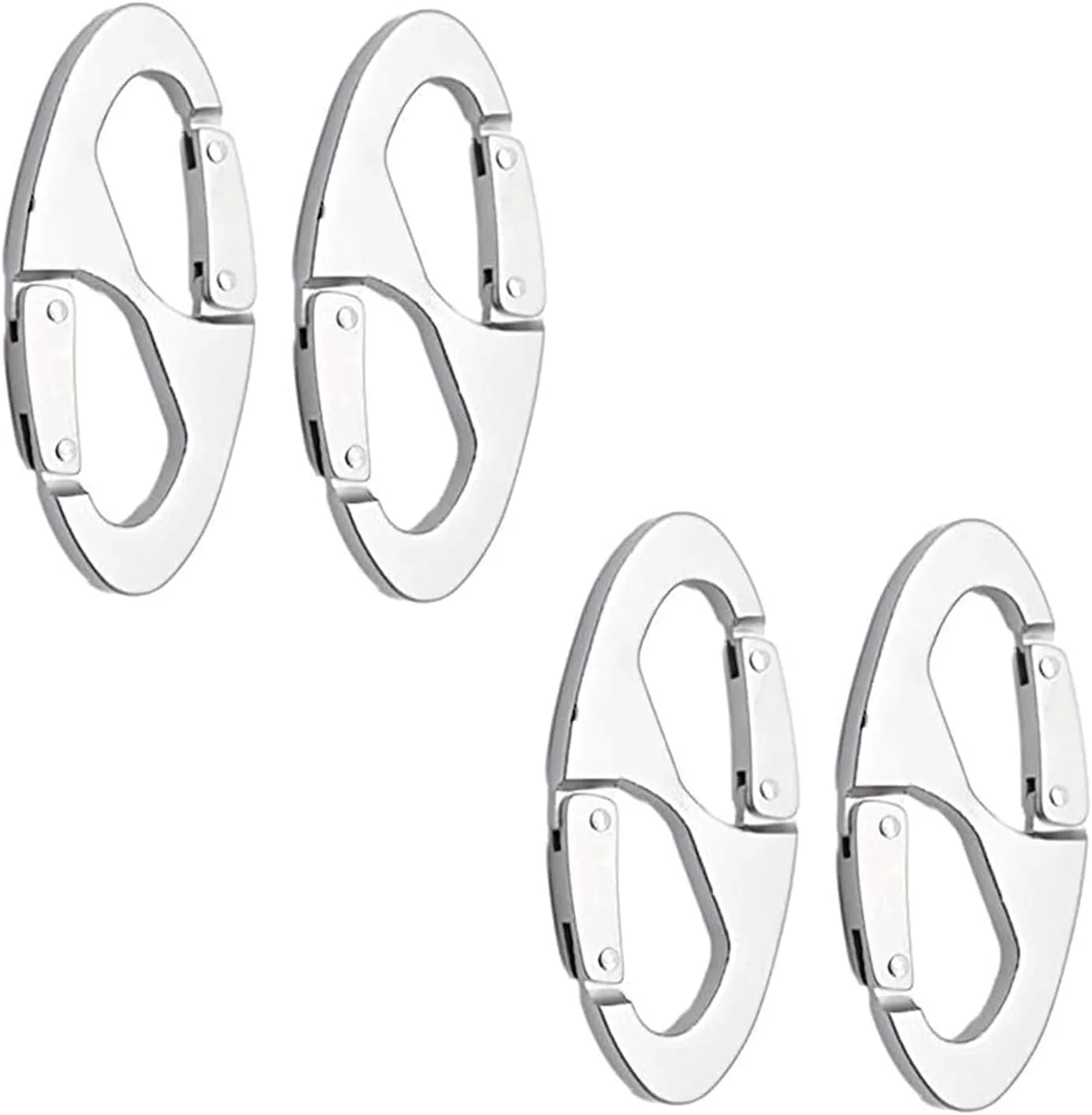 MARINE CITY 8-Shape Carabiner Buckle Snap Clip Hook, Aluminum Alloy, Max Load 15kg, for Hanging Bags, Connecting Tents, Ropes, Kettles