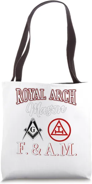 Mason Royal Arch Split Masonic F&AM York Rite Triple Tau Tote Bag