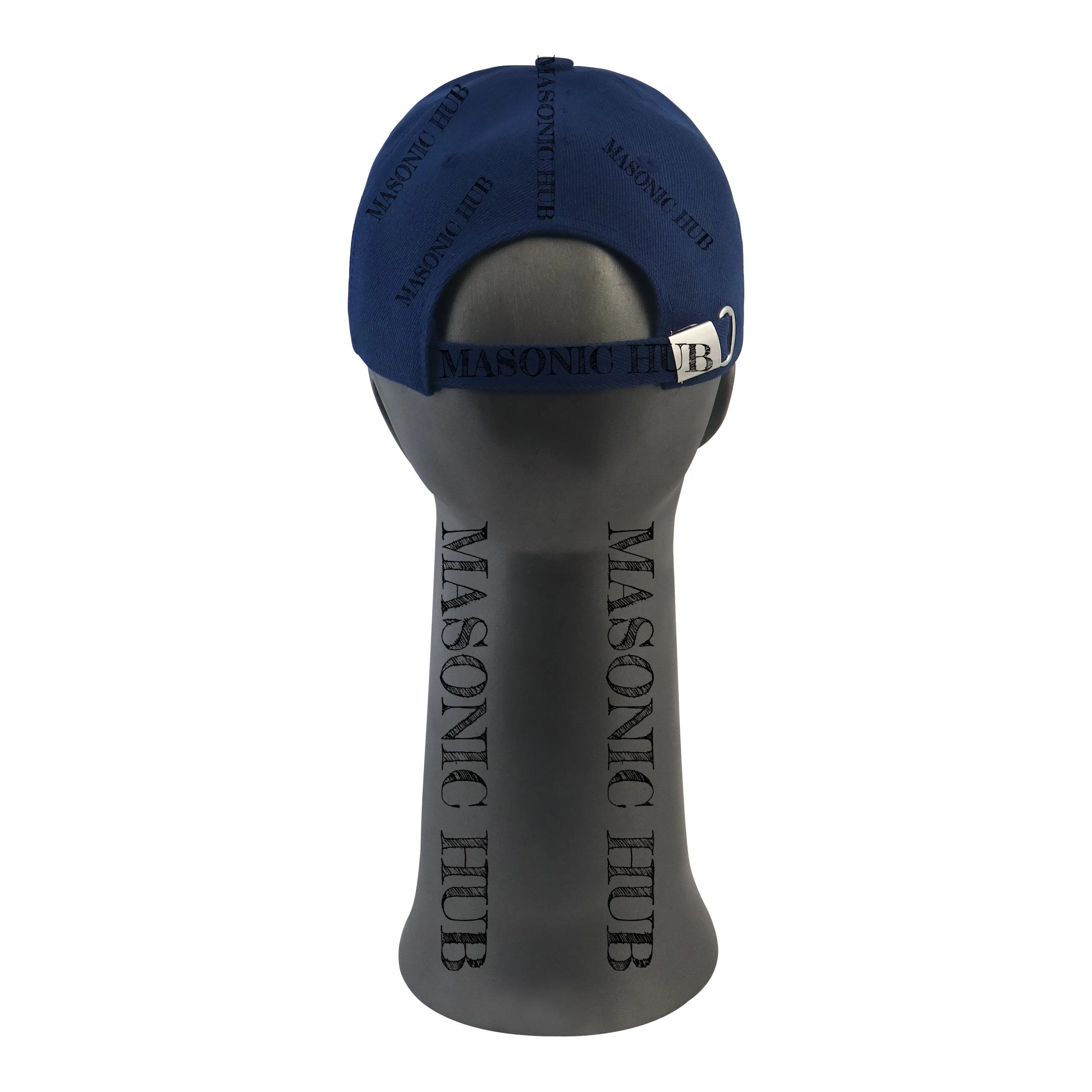 Masonic Freemason Navy Blue Handmade Cap – Bullion Embroidered Compass & Square