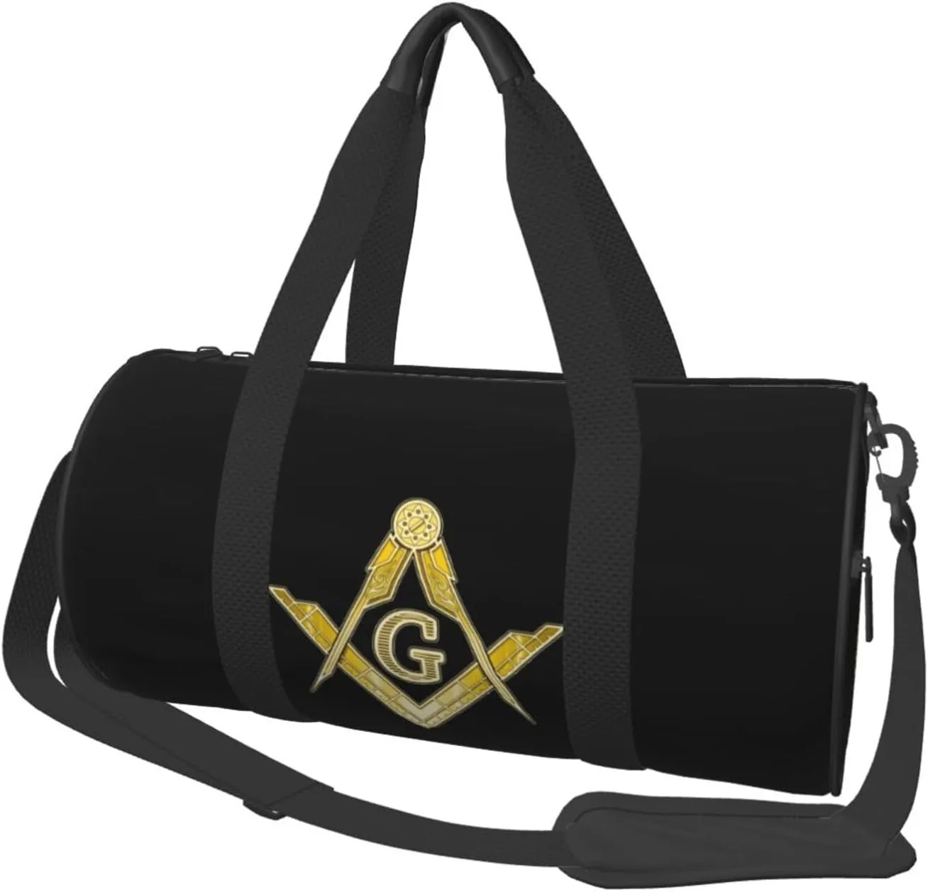 Masonic Past Master Emblem Square And Compass Duffel Bag Gym Bag Travel Sports Tote Large Foldable Beach Swim Yoga5