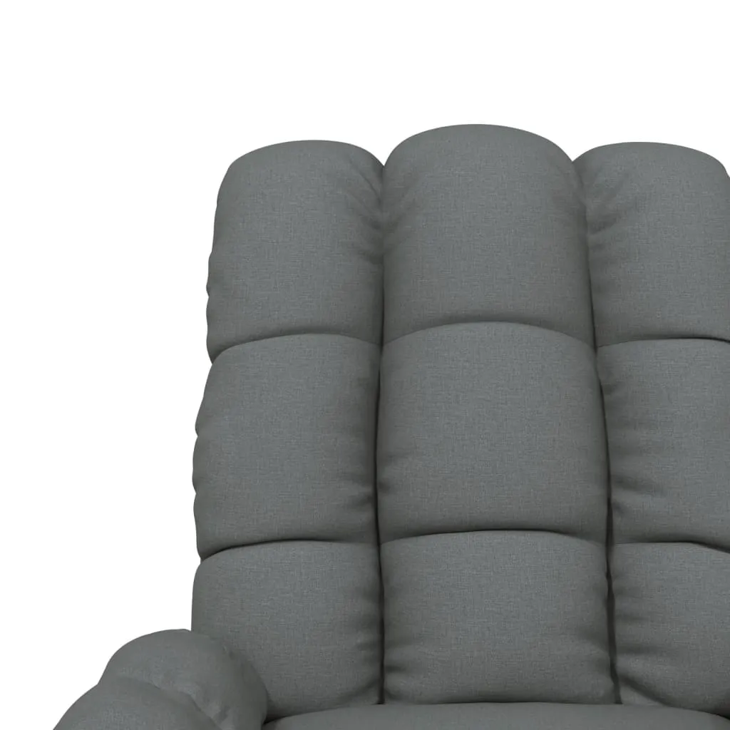 Massage Chair Dark Gray Fabric