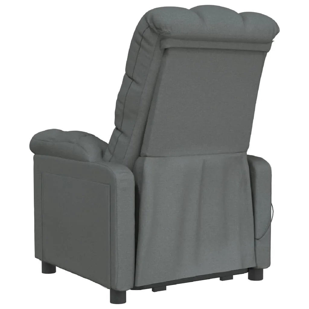 Massage Chair Dark Gray Fabric