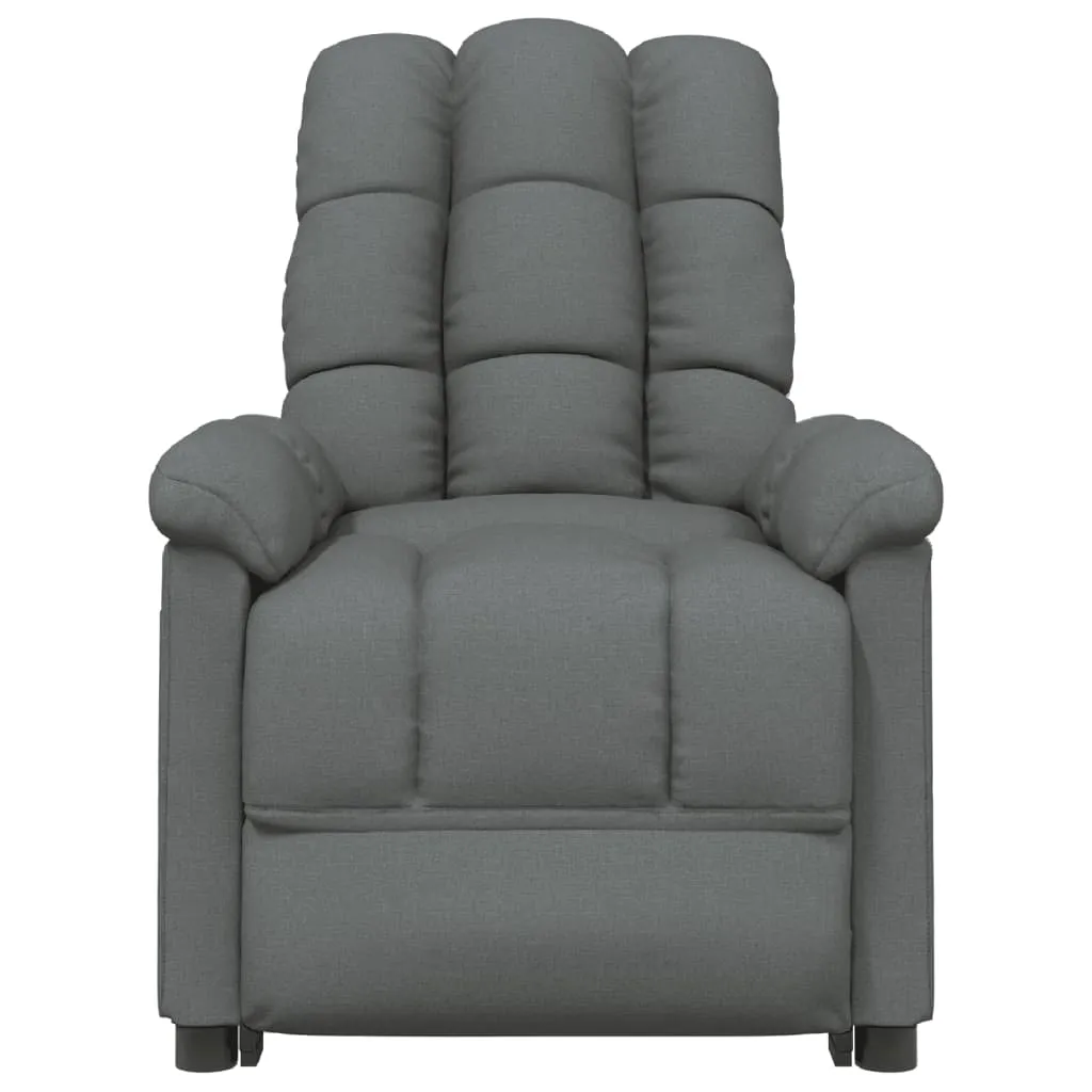 Massage Chair Dark Gray Fabric