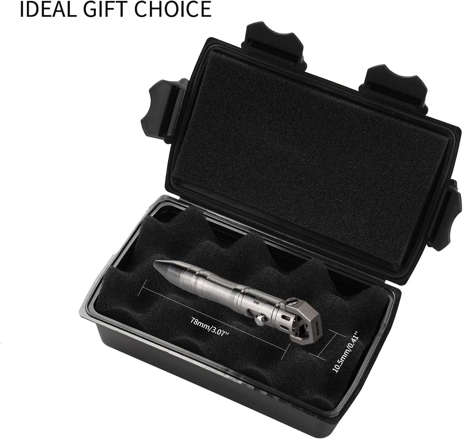 MecArmy TPX8 Mini Bolt Action Tactical Pen, Keychain Tactical Pen with 1 D Key Ring for Daily Carry, Small EDC Pen with Anti-Slip Grip Replaceable Refill for Work Travel, Ideal Gift (Copper)