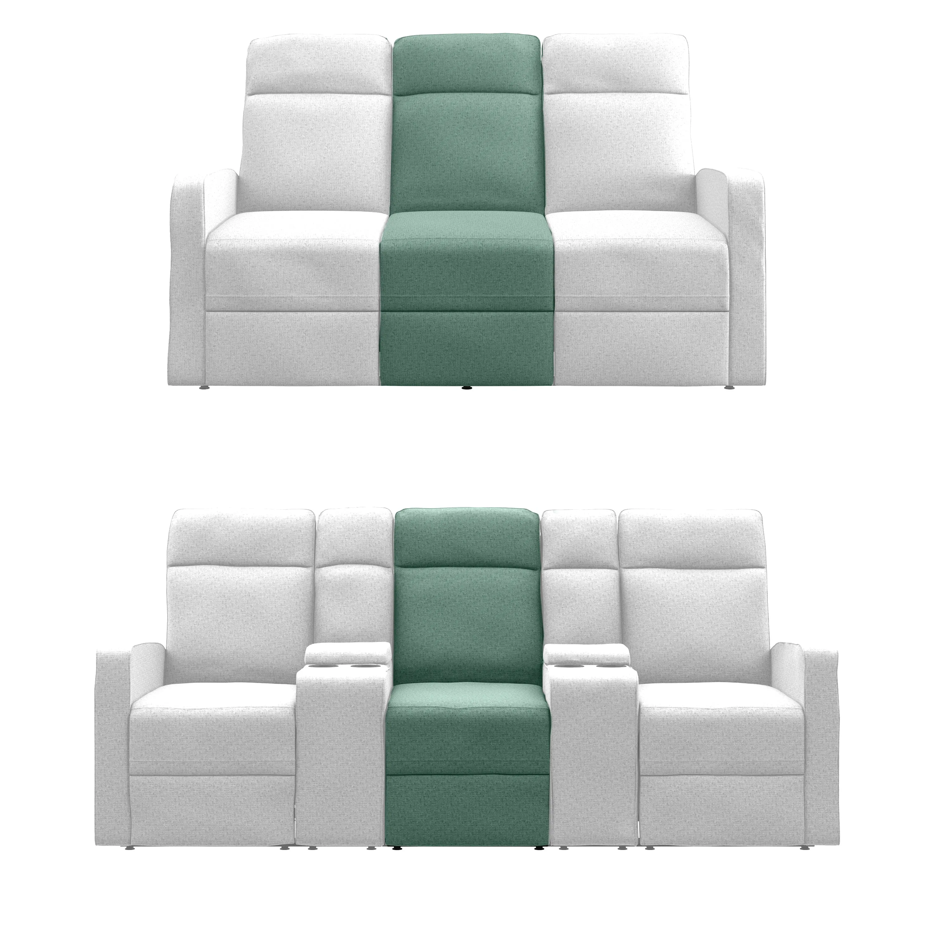 Menken Stitch-Tufted Armless Wall Hugger Recliner