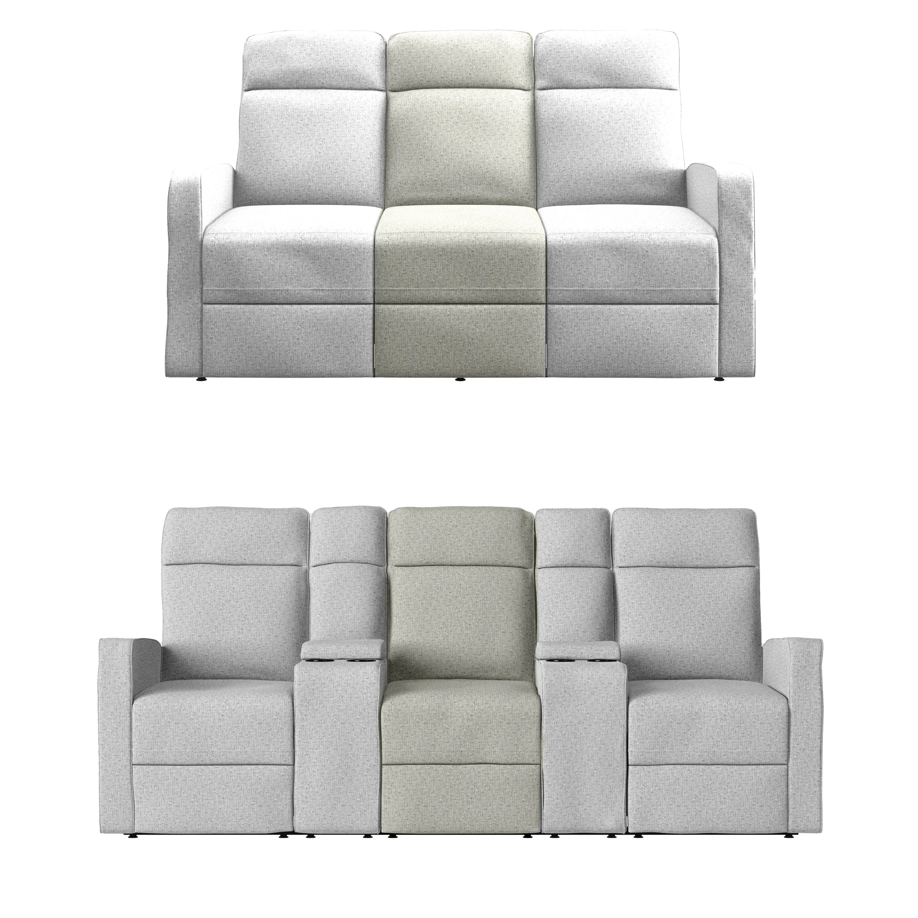 Menken Stitch-Tufted Armless Wall Hugger Recliner