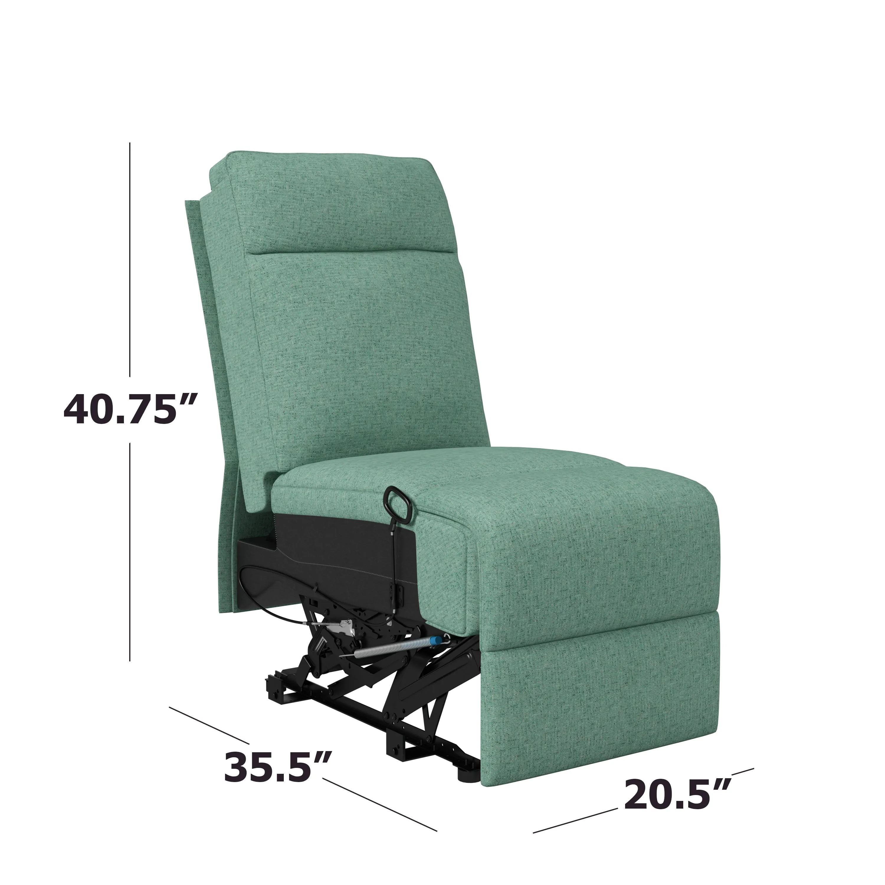 Menken Stitch-Tufted Armless Wall Hugger Recliner
