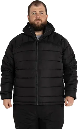 Mens Big 2XL-7XL Synthetic Down Powderhorn Hooded Winter Coat Jacket