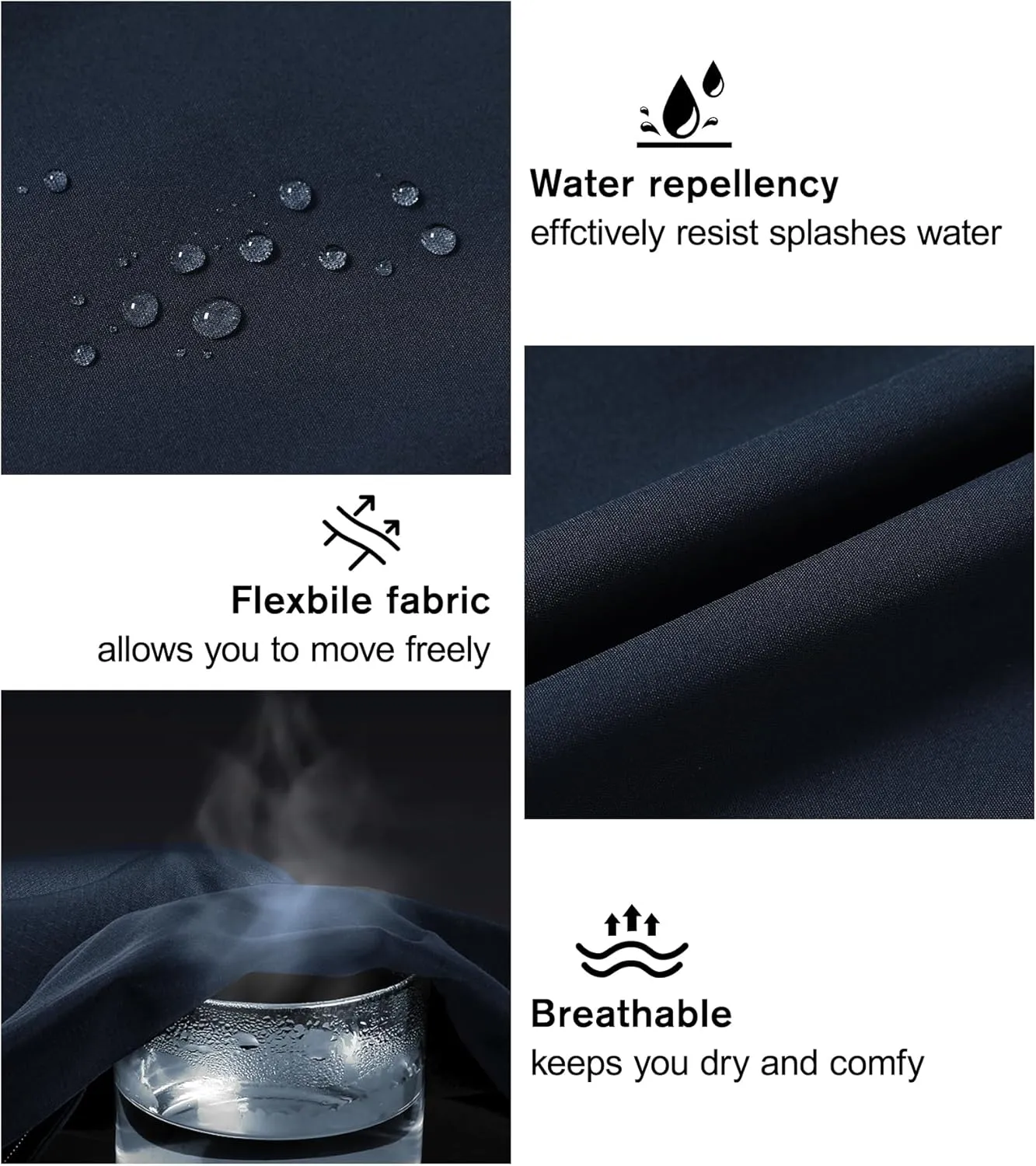 Men's Water Resistant Tactical Pants Lightweight Outdoor EDC Strech Pants for Hiking with Belt