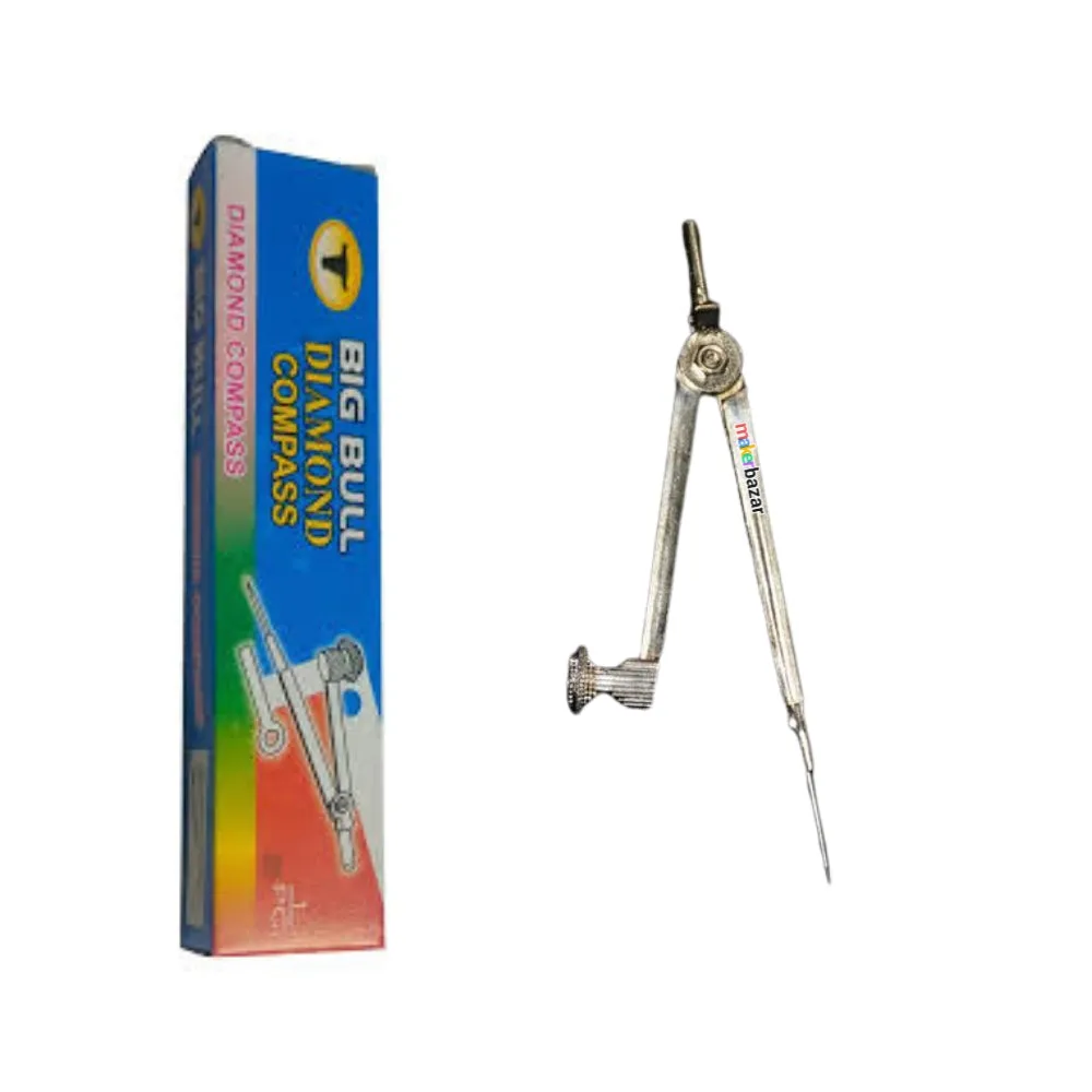 Metal Geometry Diamond Compass for Precision Drawing