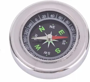 Metal Stainless Steel Portable Compass Student Outdoor Sports Compass 60mm，Outdoor Hiking