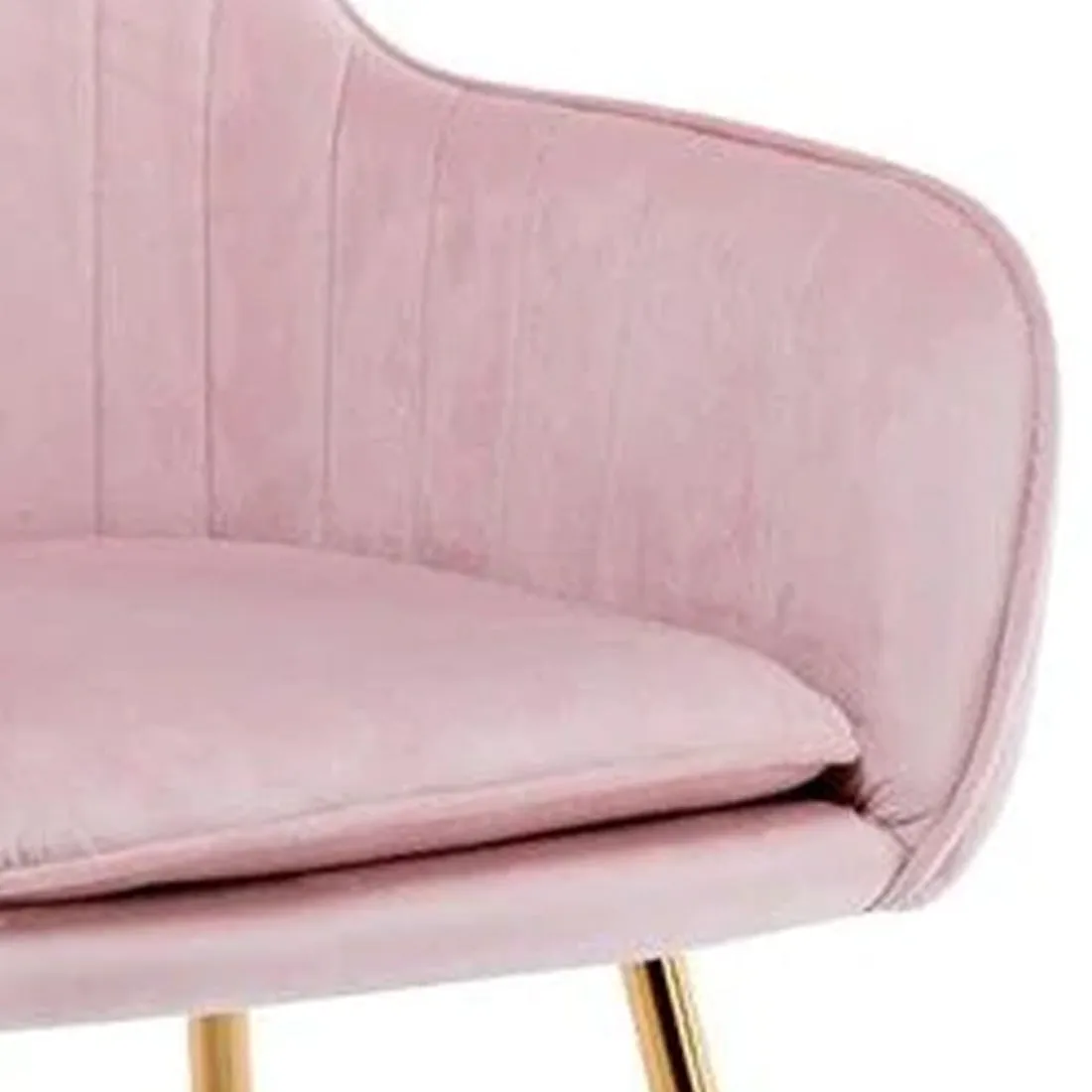 Minimalist High Tufted Back Luxury Baby Pink Sofa Lounge Chair