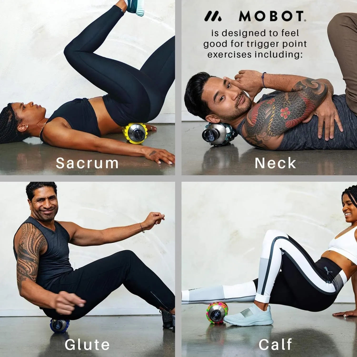 MOBOT Portable Travel Foam Roller Water Bottle with Sip Straw, Stainless Steel Screw Lid | Insulated Sports Water Bottle and Foam Rollers for Yoga, Workout, Home Gym, & Exercise, Blue (18 oz)