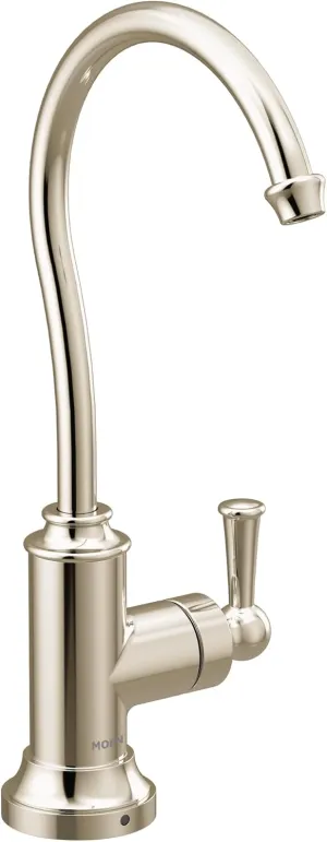 Moen S5510NL Sip Traditional Cold Kitchen Beverage Faucet, Optional Water Filtration System Available (Sold Separately), Polished Nickel