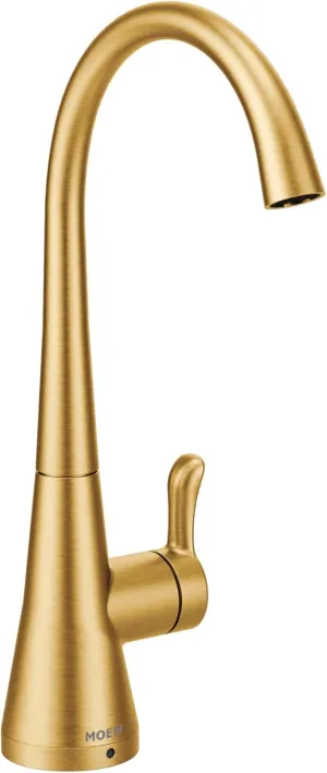 Moen S5520BG Sip Transitional Cold Water Kitchen Beverage Faucet, Optional Filtration System Available (Sold Separately), Brushed Gold
