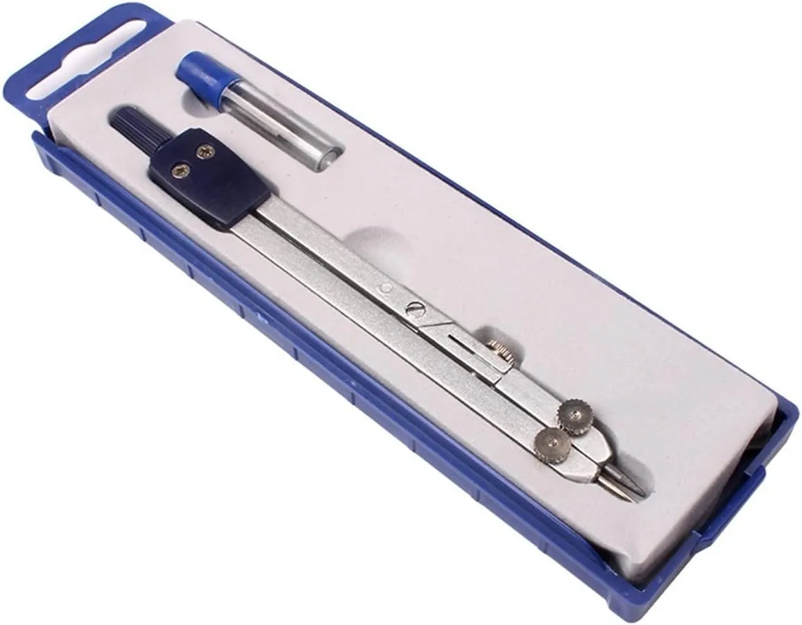 moisture Bow Compass Compass Drawing Set Professional High Precision Metal Compass Pencil Compass Drawing Set Compass Indexer Carpenter Compass (Color : A)