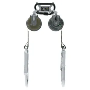 MSA Latchways Mini Personal Fall Limiter, 6 ft, Aluminum Swivel, 2 Legs, 400 lb Cap, 63111-00C