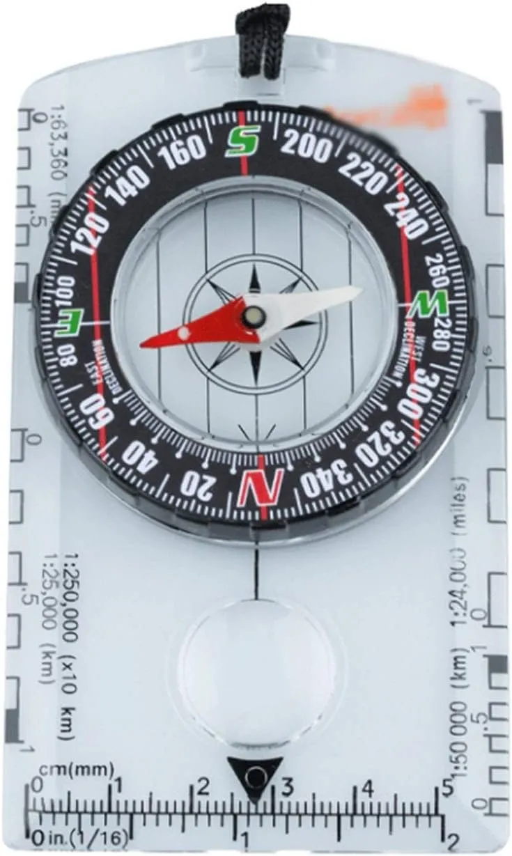 Multifunctional Map Compass North Needle Orienteering Professional High-Precision Portable Sports Map Scale