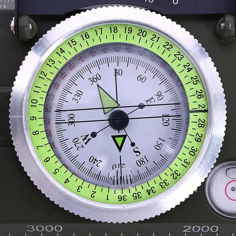 Multifunctional Military Compass Waterproof Metal Survival Tool with Fluorescent Dial