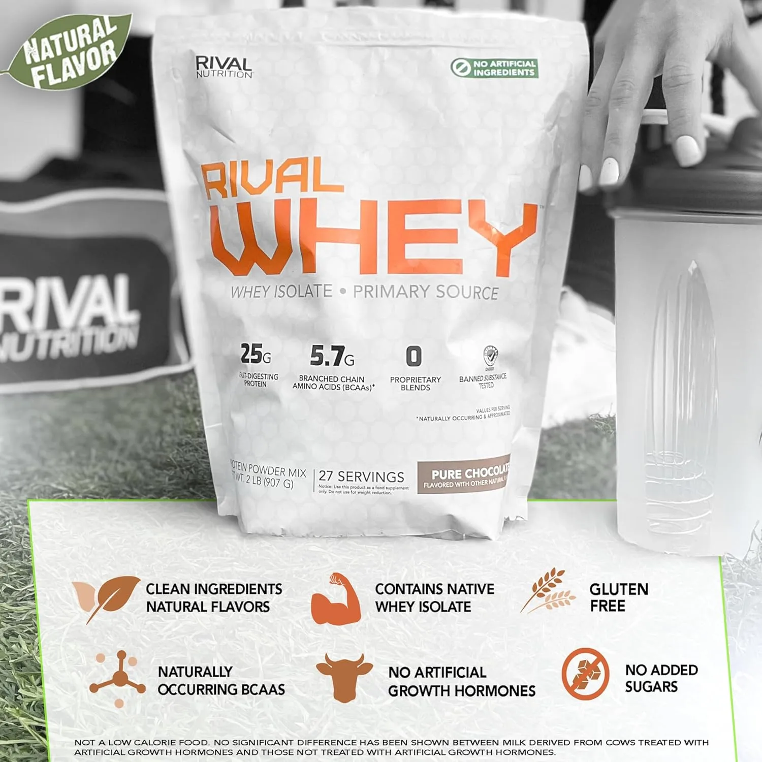 Naturally Flavored Rival Whey - Pure Chocolate 2lb