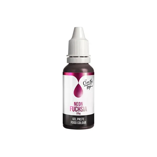 Neon Fuchsia - Over the Top - Gel Food Cake Colour 25g