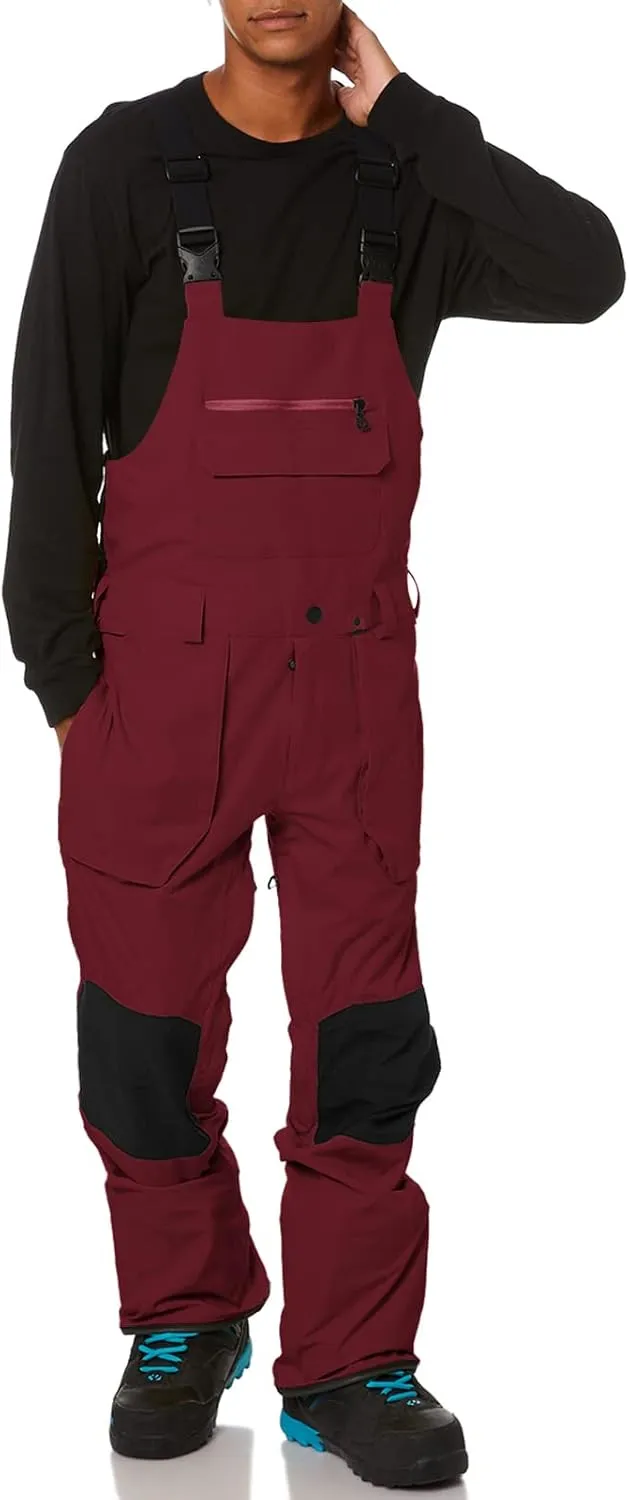 Newffr Men’s Snow Bib Water-Resistant Insulated Waterproof Snow Pants Ski Snowboard Overalls